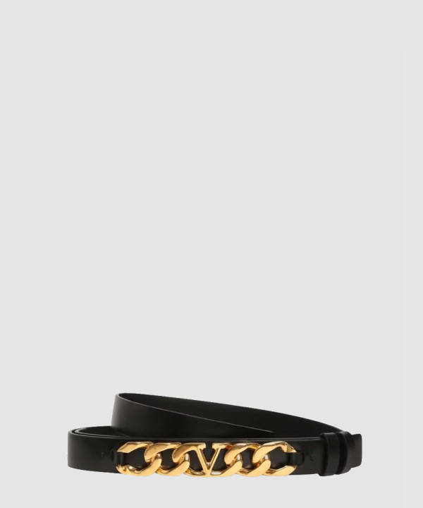 [VALENTINO-발렌티노] V로고 체인 버클 벨트 1W2W0SB