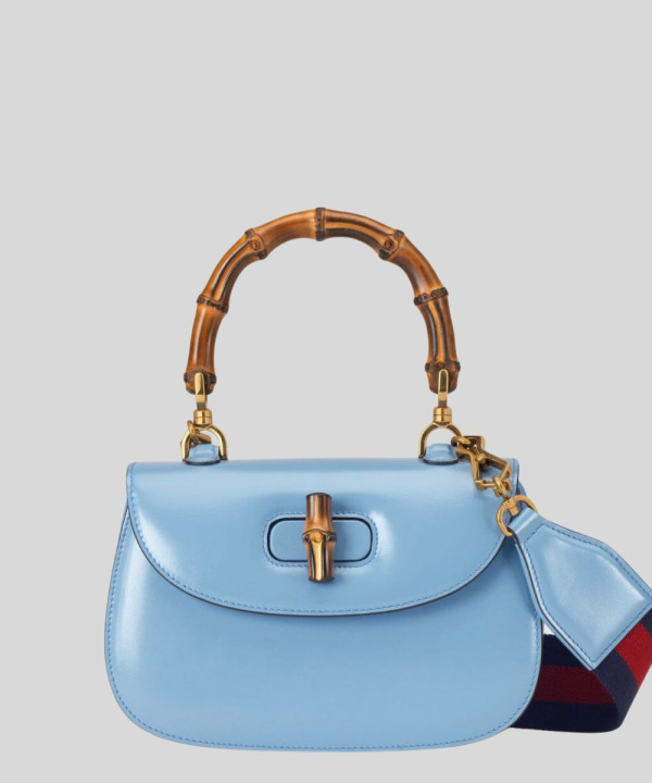 [GUCCI-구찌] 뱀부 스몰 탑 핸들백 675797