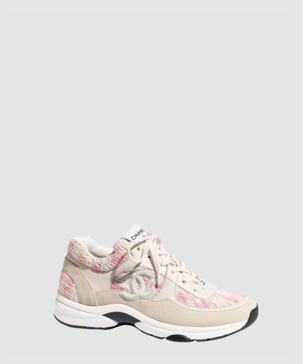 [CHANEL-샤넬] CC 트위드 스니커즈 G38299