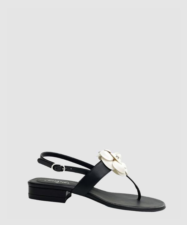 [CHANEL-샤넬] 22A 까멜리아 쪼리 샌들