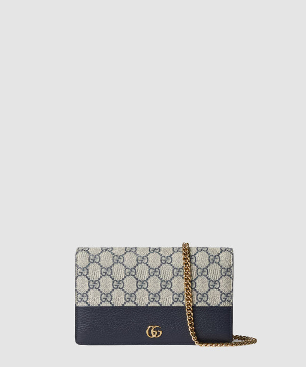 [GUCCI-구찌] 체인 달린 바이컬러 지갑 497985