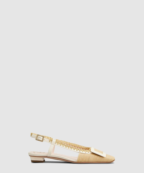 [ROGER VIVIER-로저비비에] 벨 비비에 슬링백 발레리나 플랫 RVW00742480UFH1J19