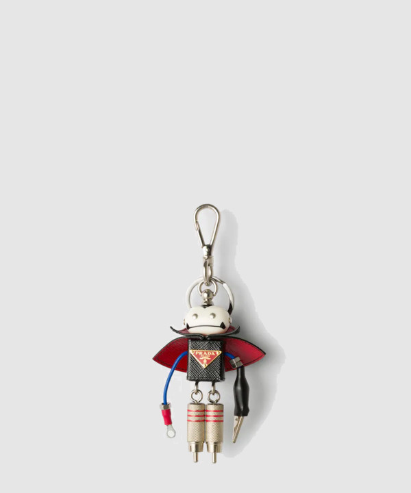 [PRADA-프라다] 로봇 사피아노 가죽 키링 1TR017