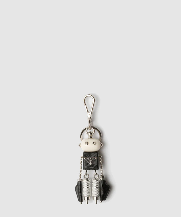 [PRADA-프라다] 로봇 사피아노 가죽 키링 1TR101