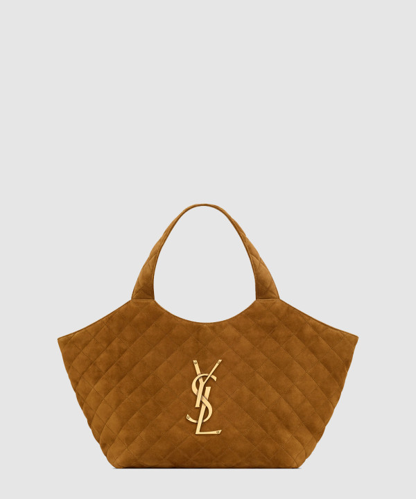 [SAINT LAURENT-생로랑] 퀼팅 스웨이드 소재 ICARE 미디엄백  858191