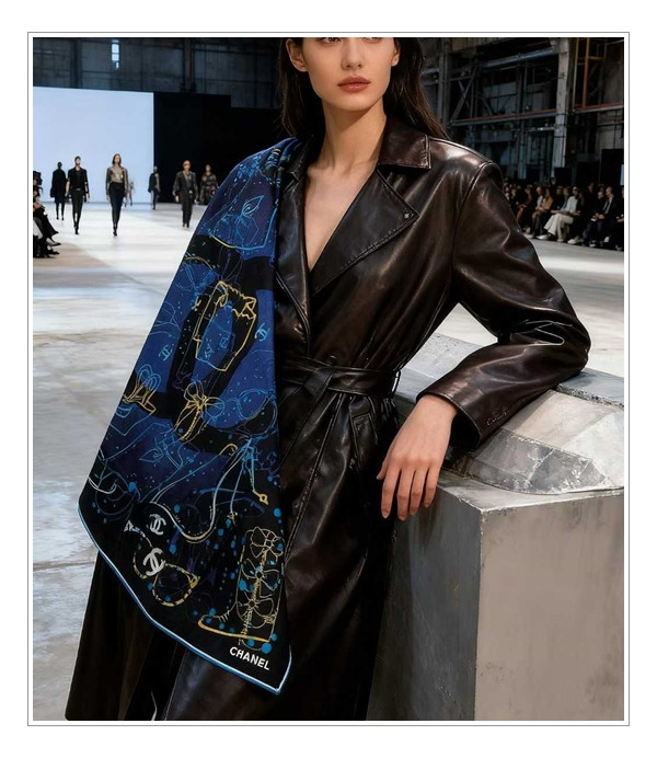 [유니크한 패션 스케치] 샤넬 숄 웜톤/쿨톤 모두 가능,2가지 design