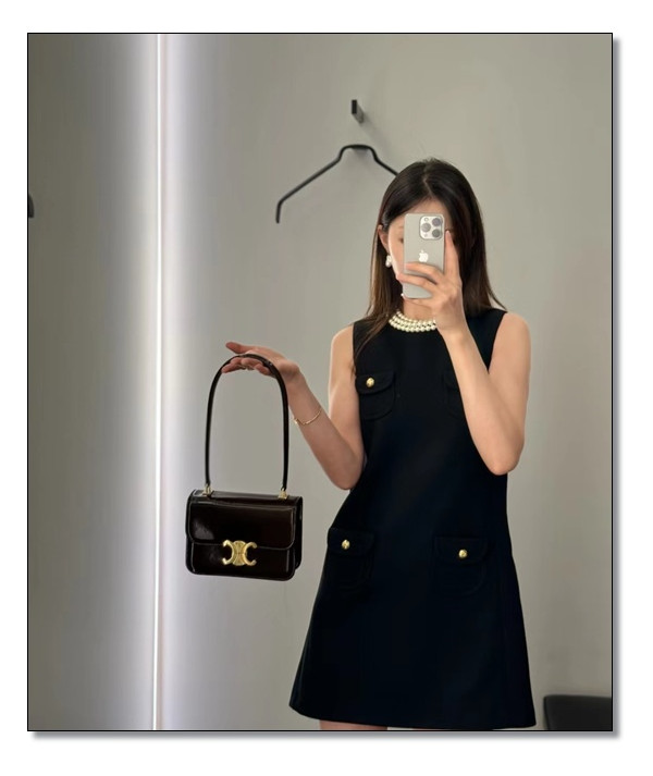 모임자리에 코디하기 만점!! 셀린느 틴 가란스백 오피스룩의 완성을 완벽 재현~