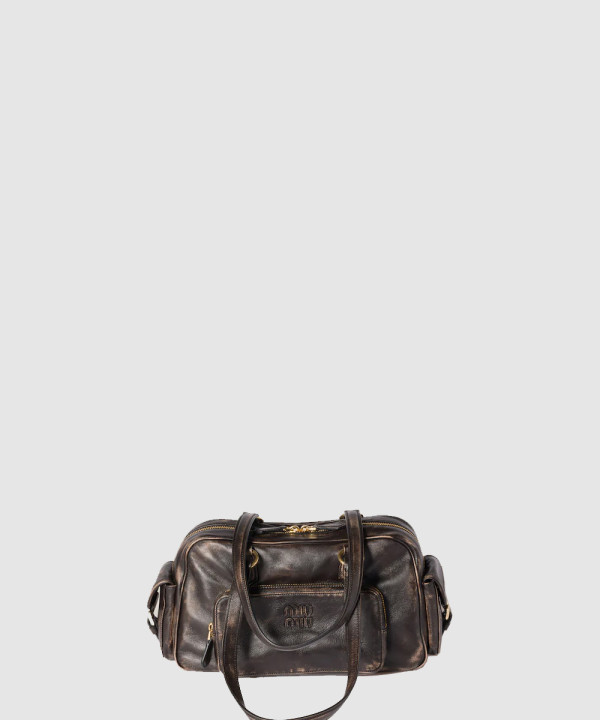 [MIUMIU-미우미우] 나파 가죽 포켓 탑핸들 백 5BB179