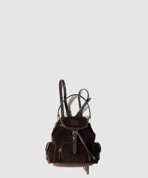 [MIU MIU-미우미우] 코듀로이 백팩 5BZ043