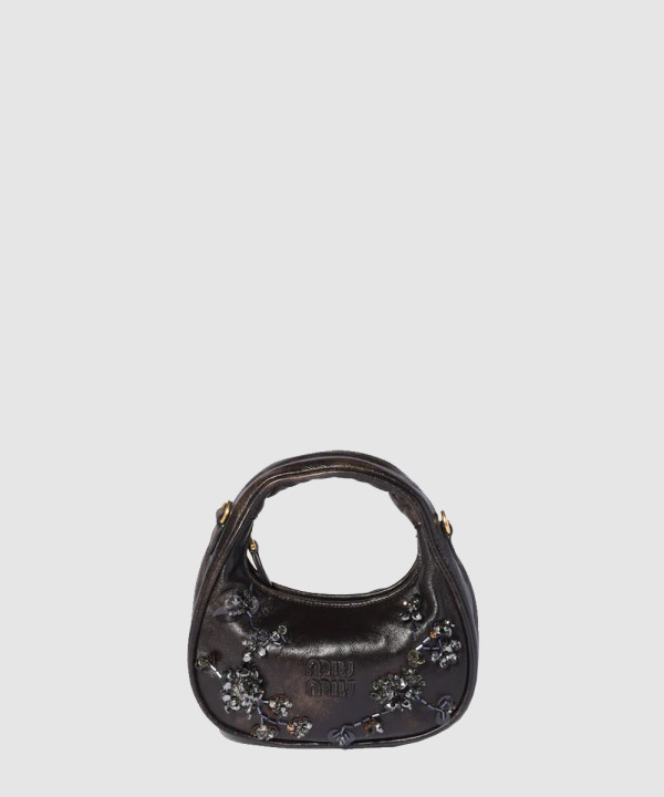 [MIU MIU-미우미우] 완더 자수 가죽 미니백 5BP078