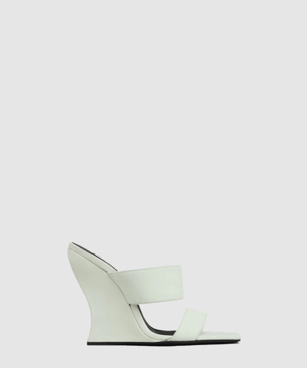 [ALAIA-알라이아] 웨이브 스웨이드 뮬 AA3S3005C0H53