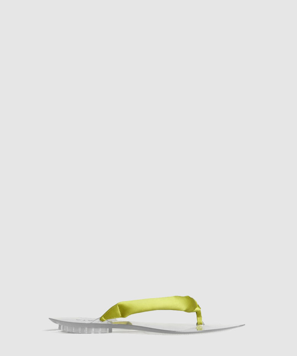 [ALAIA-알라이아] 새틴 인비저블 토 스트랩 뮬 AA3S1009A024